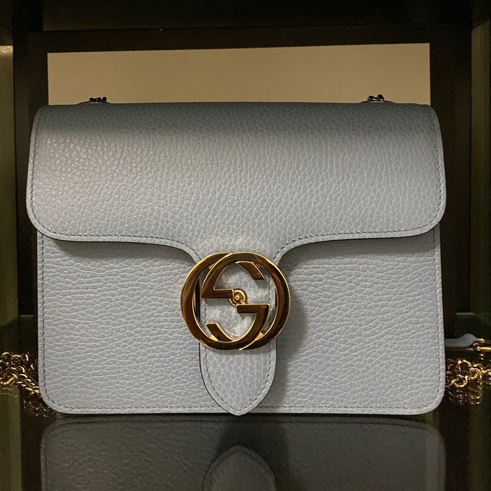 GUCCI - Dollar Calfskin Interlocking G Bag